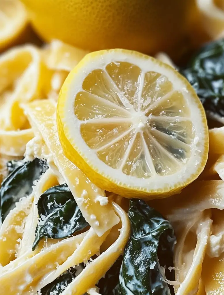 Lemon Ricotta Pasta with Spinach