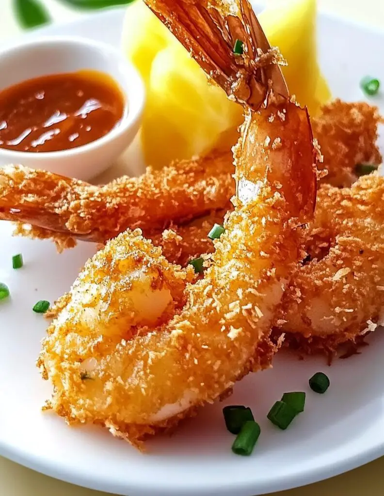 Oven-Fried Coconut Shrimp with Thai Pineapple Chili Sauce