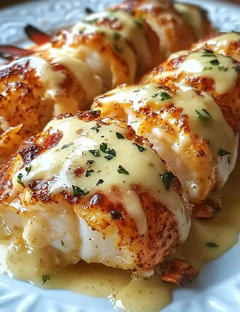 Creamy Garlic Butter Lobster Tails